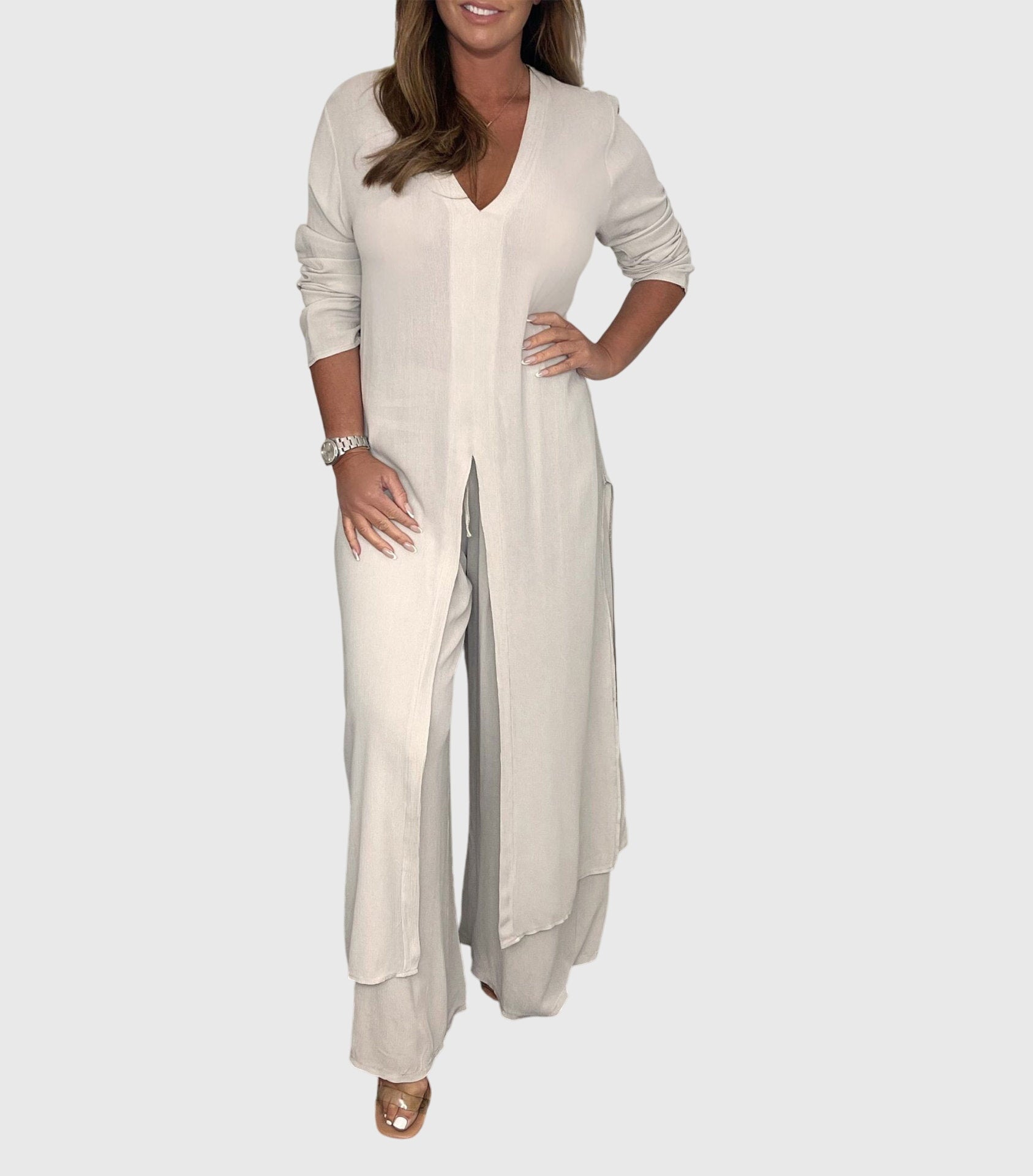 Beige / 5XL
