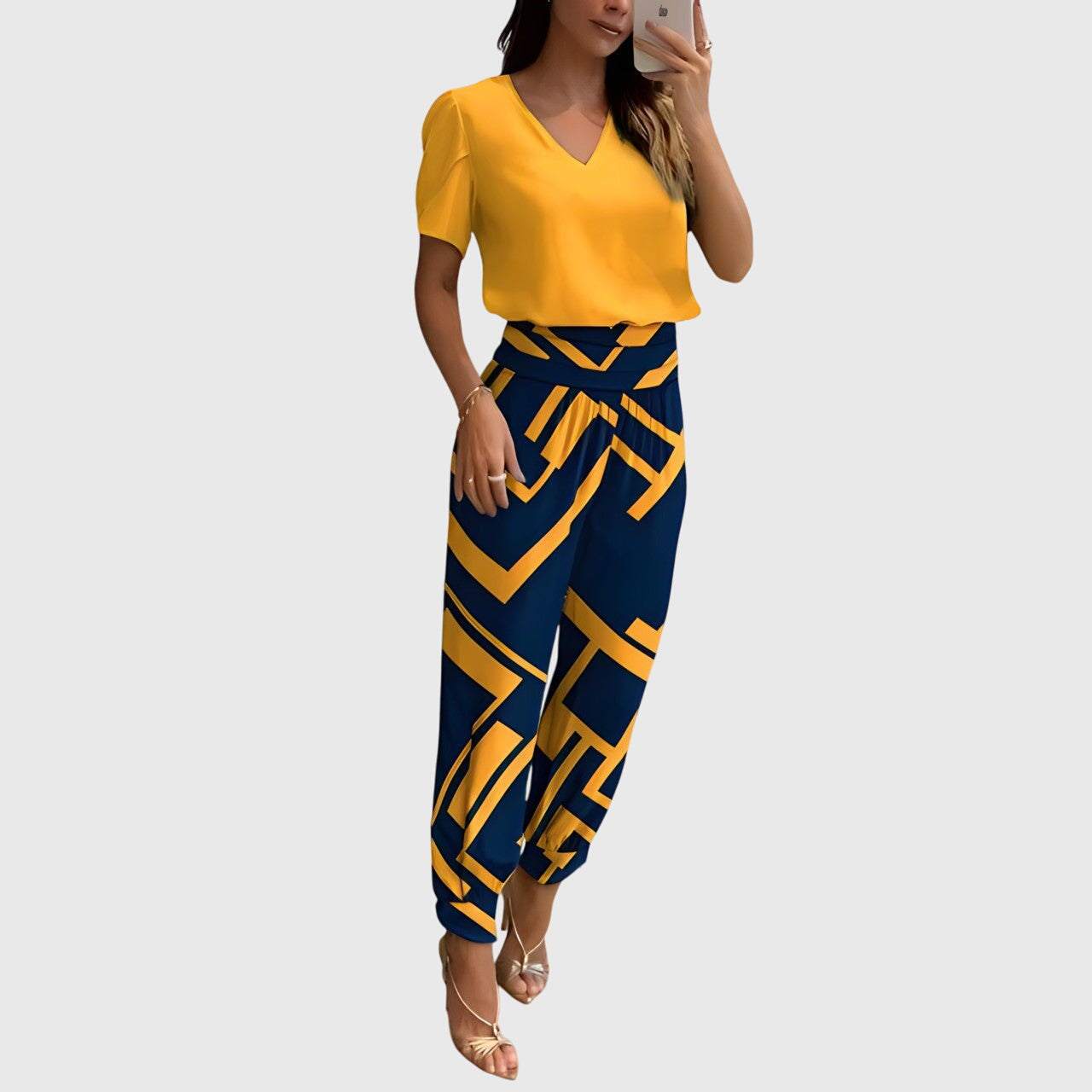 Motif jaune-bleu / 3XL
